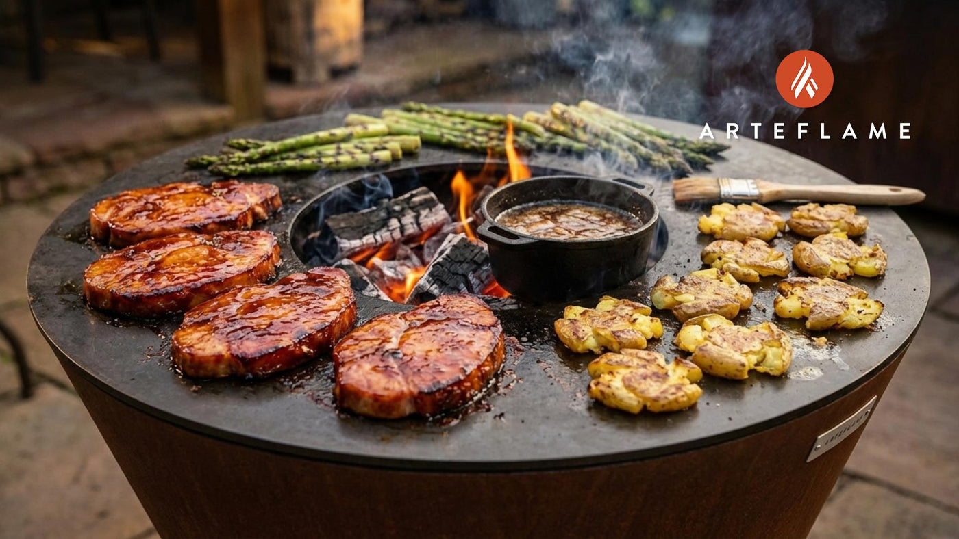 Irresistible Honey Glazed Iowa Ham Steaks on the Arteflame Grill