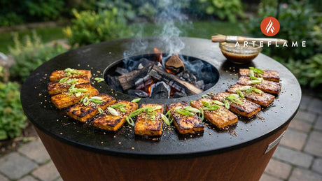 Smoky Korean Doenjang Marinated Grilled Tofu Recipe