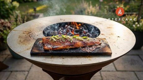 Smoked Japanese Cedar Plank Salmon with Teriyaki Glaze