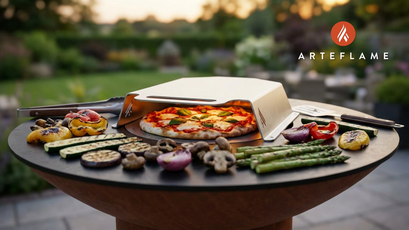 Authentic New Jersey Tomato & Basil Pizza on the Arteflame Grill