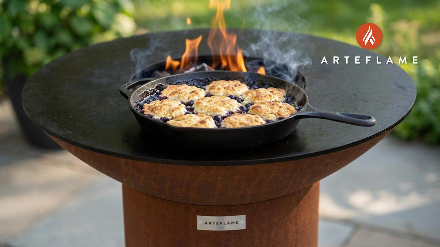 Grilled Blueberry Cobbler on the Arteflame Grill