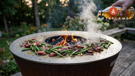 Smoked North Carolina Style Green Beans & Sausage on the Arteflame