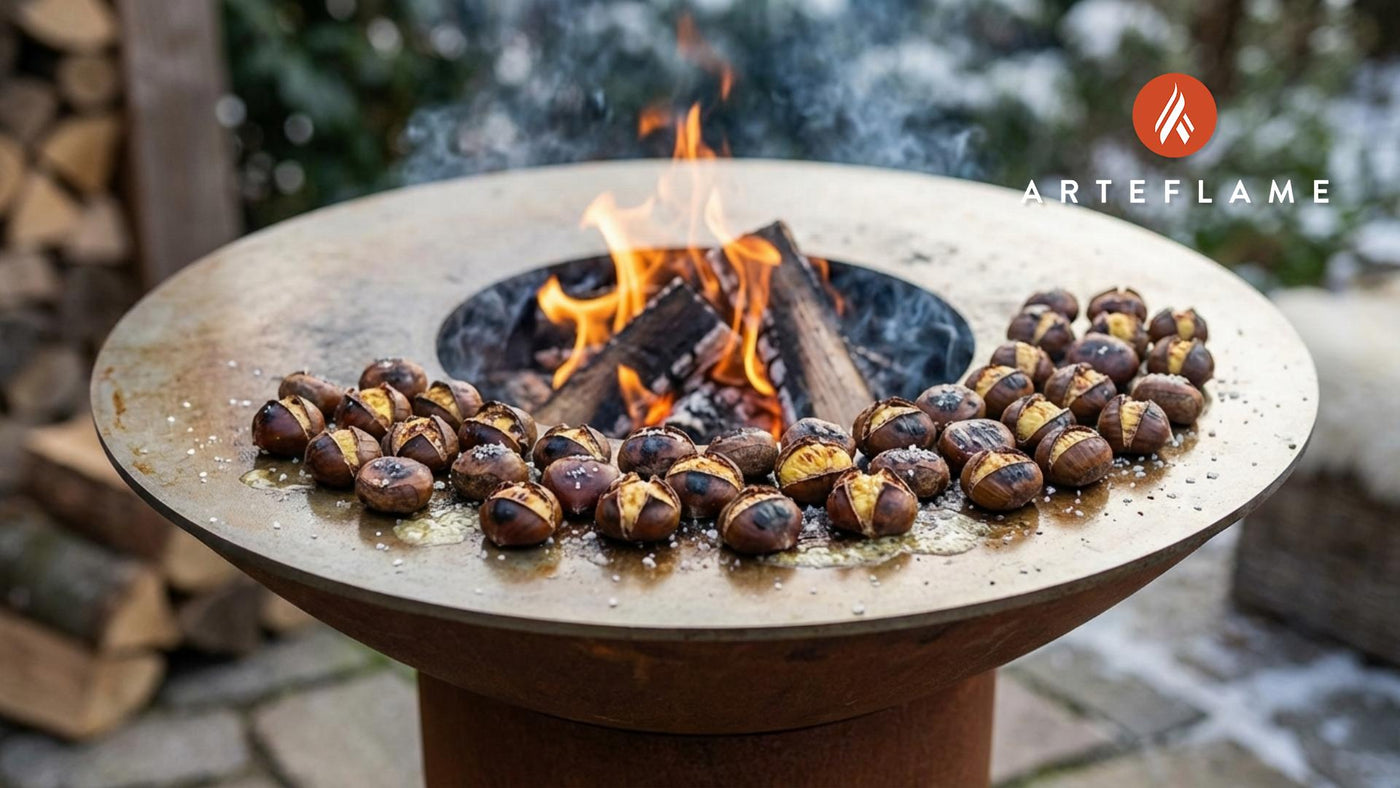 Classic French Grilled Chestnuts with Sea Salt
