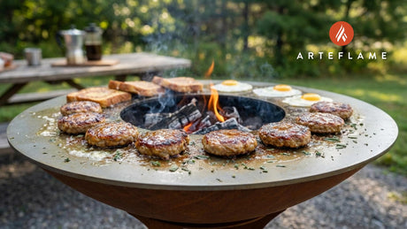 Smoked Maple Glazed Canadian Sausage Patties on the Arteflame