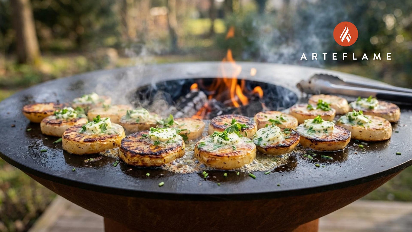 Smoky Finnish Grilled Turnips with Garlic Herb Butter