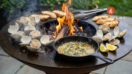 Smoky Grilled Alaska Clams with Rich Garlic Butter