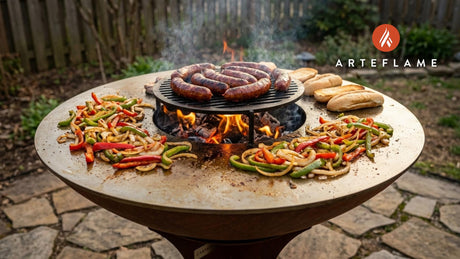 Authentic Louisiana Grilled Andouille Sausage on the Arteflame