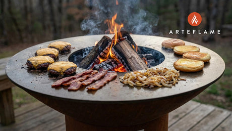 West Virginia Hickory Smoked Venison Burgers on the Arteflame