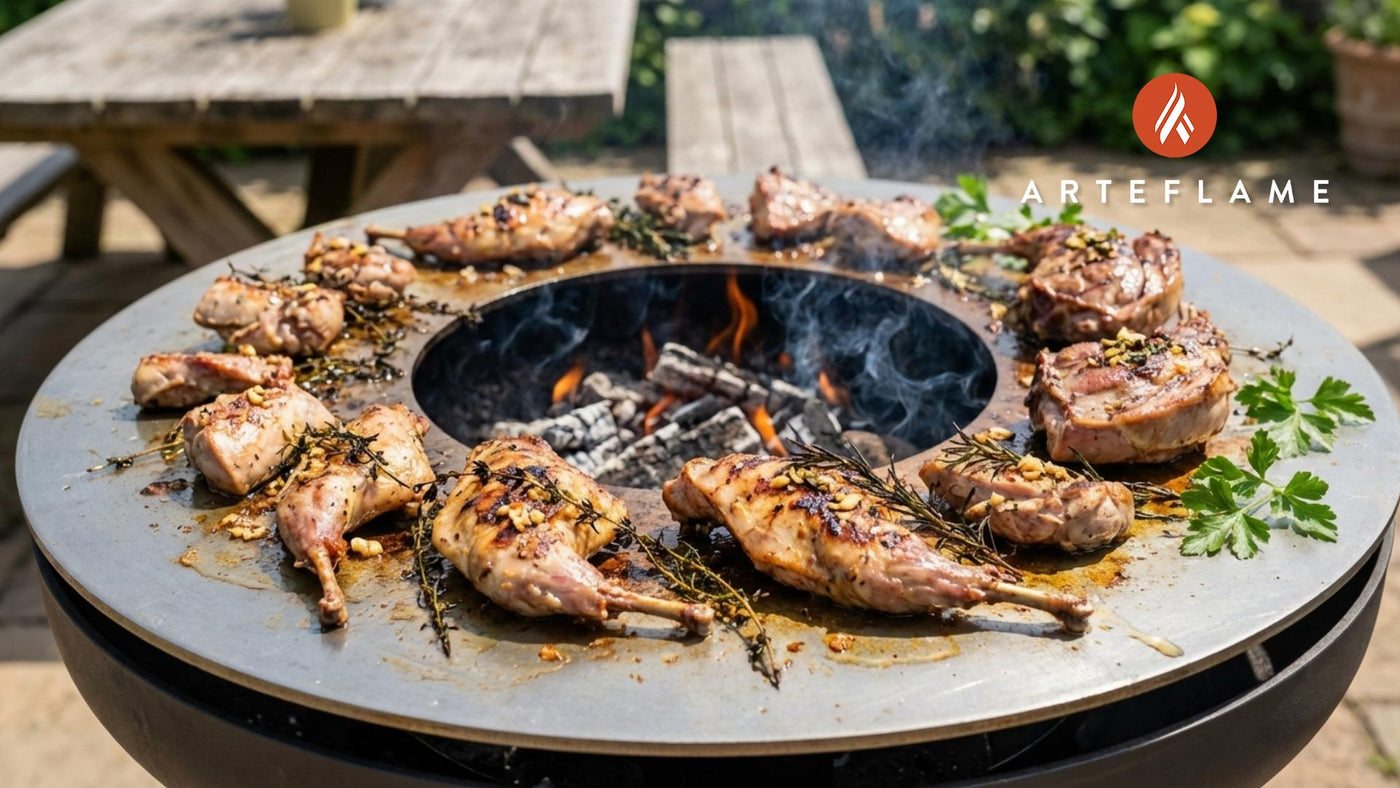 Rustic French Grilled Rabbit with Garlic & Thyme