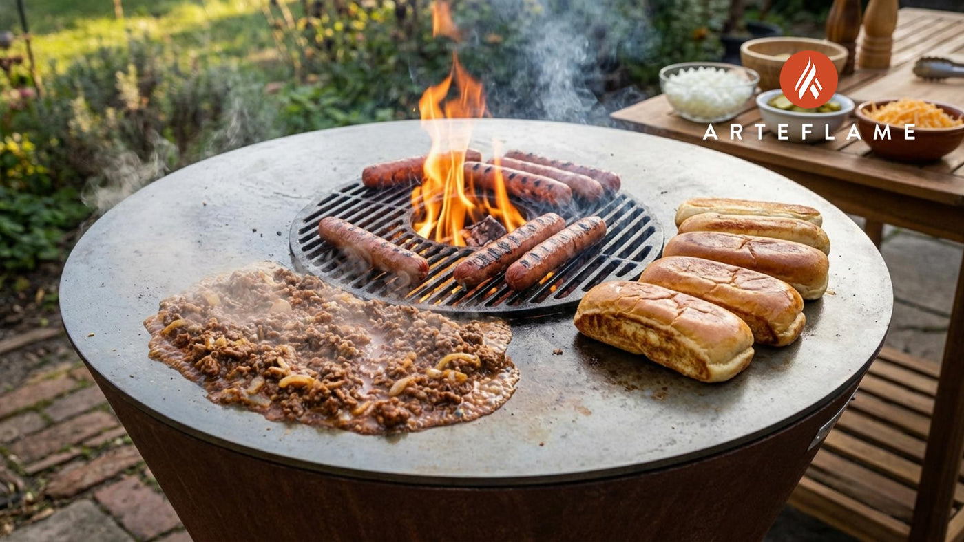 Authentic North Dakota Style Hot Dogs on the Arteflame Grill