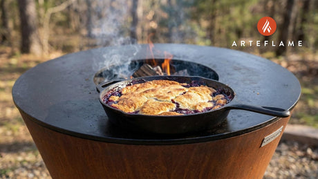 Smoky Skillet Dessert: Grilled Arkansas Blackberry Cobbler Recipe