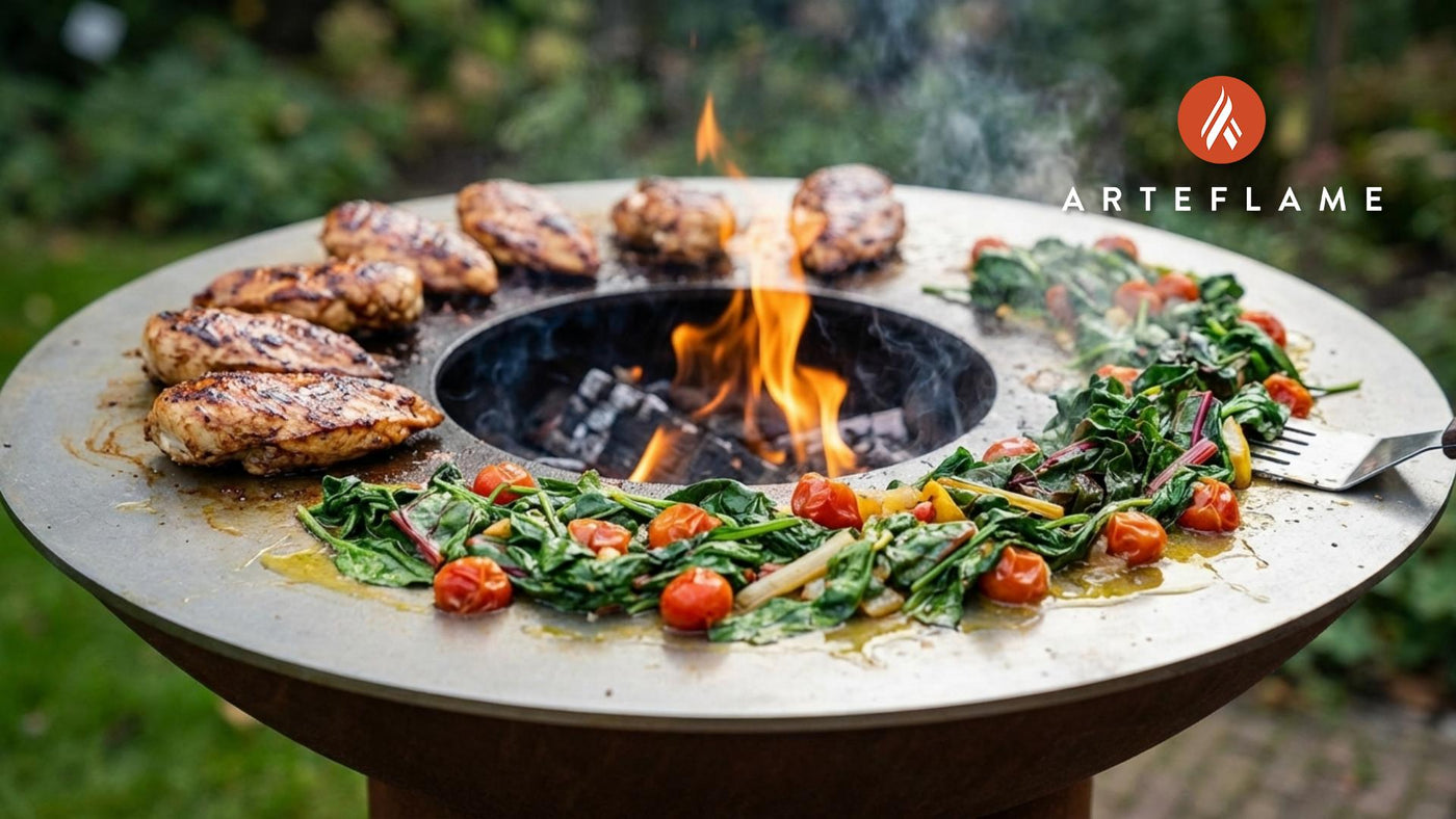 Grilled Balsamic Chicken with Wilted New Jersey Greens