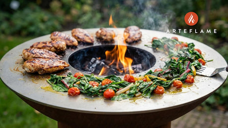 Grilled Balsamic Chicken with Wilted New Jersey Greens