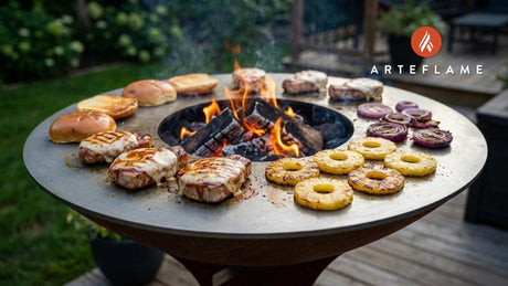Smoky Grilled Pork and Pineapple Sandwiches on the Arteflame