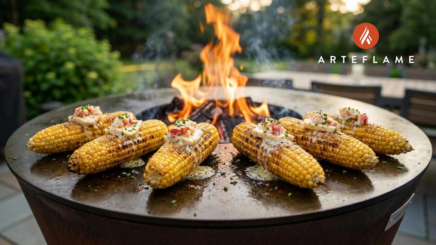 Grilled Massachusetts Corn on the Cob with Decadent Lobster Butter
