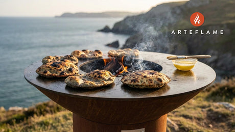 Grilled Welsh Laverbread Flatbreads: A Smoky Twist on Celtic Tradition