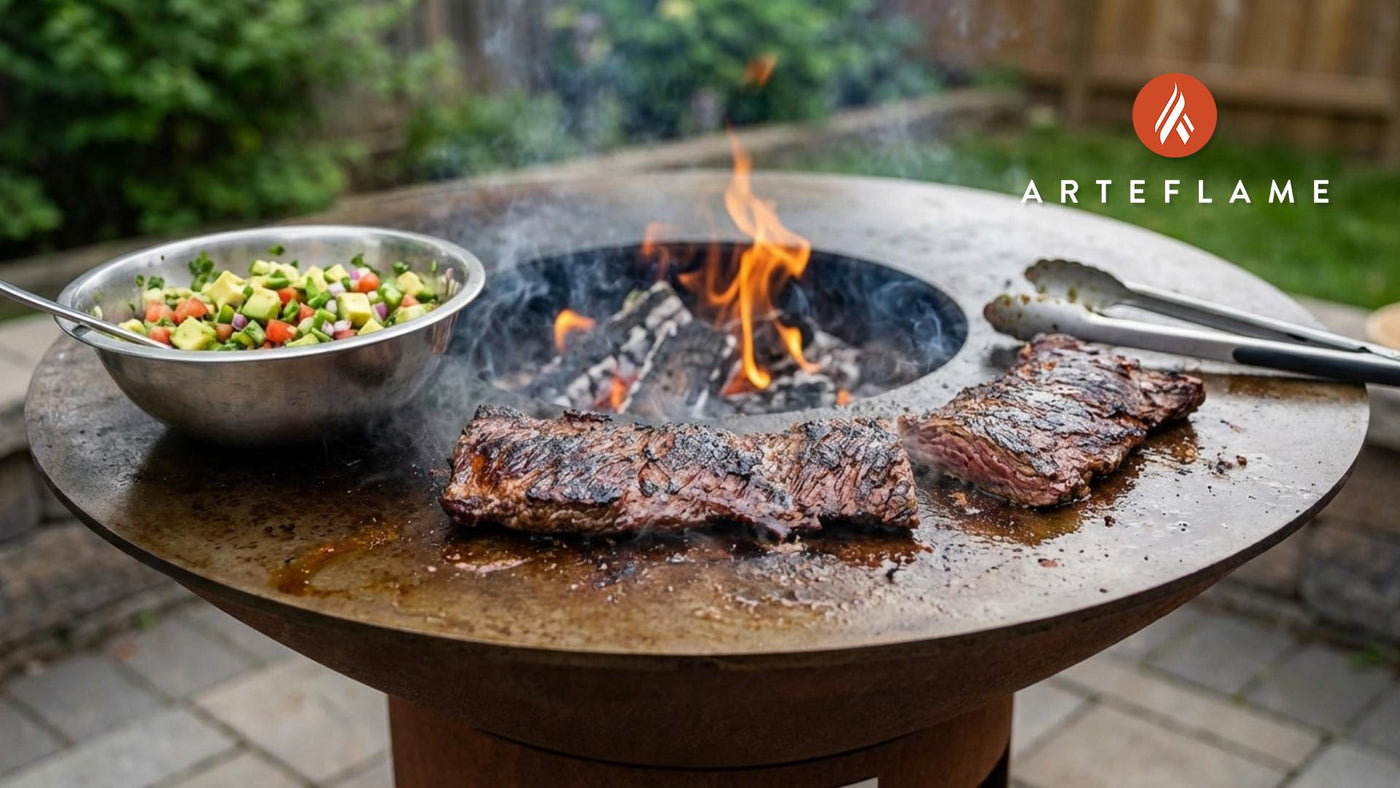Grilled California Skirt Steak with Fresh Avocado Salsa