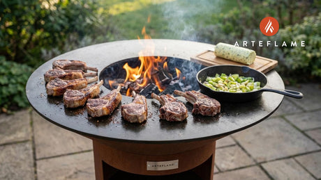 Grilled Welsh Lamb Chops with Savory Leek Butter