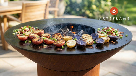 Red, White & Blue Grilled Potato Salad