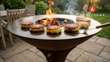 Smoky Scottish Grilled Neep and Tattie Cakes
