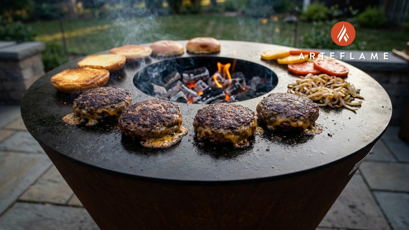 Minnesota Smoky Cheddar Stuffed Burgers: An Arteflame Grilling Masterpiece