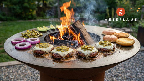 Smoky New Mexico Chorizo Burger Recipe on the Arteflame Grill