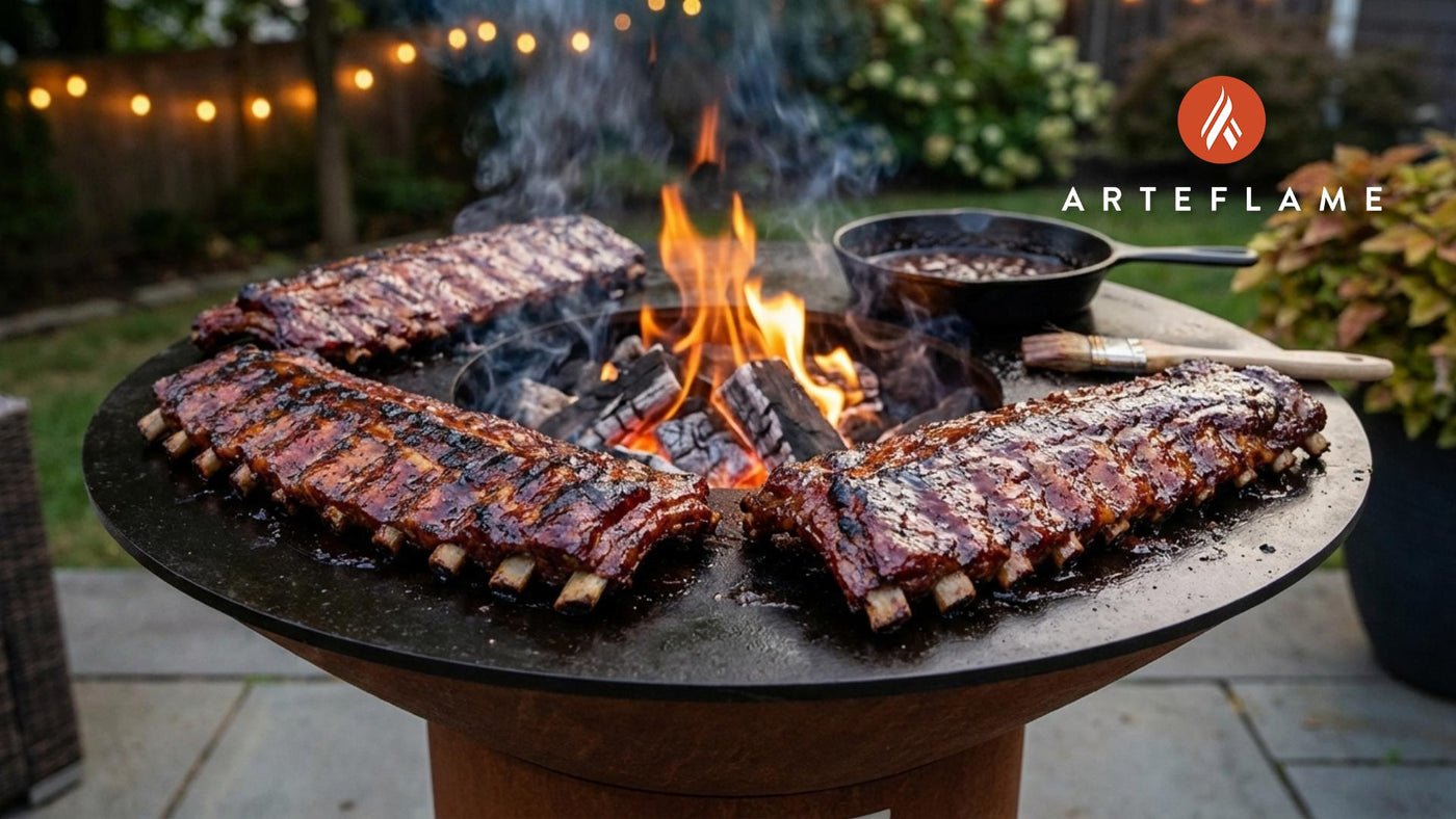 Smoky Connecticut Maple-Bourbon Glazed Ribs for the Arteflame Grill