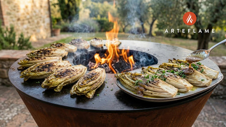 Smoky Italian Grilled Chicory with Zesty Anchovy Dressing