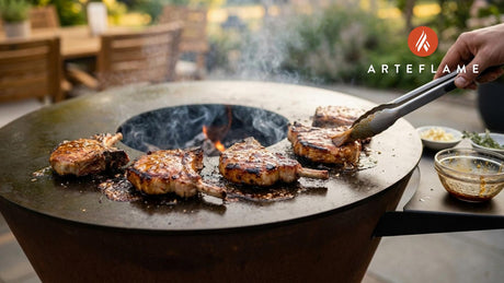 Honey Garlic Pork Chops on the Arteflame Grill