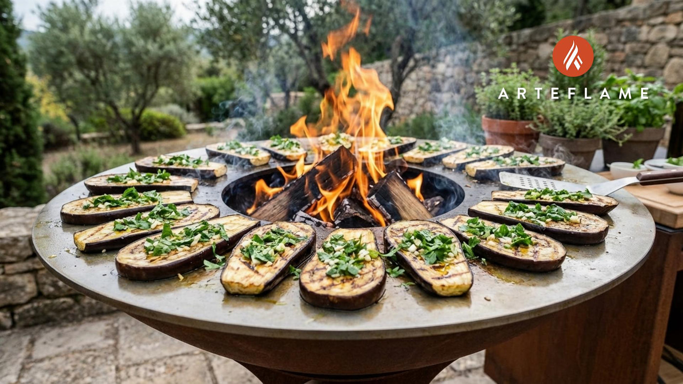 Authentic Greek Grilled Eggplant with Garlic & Parsley