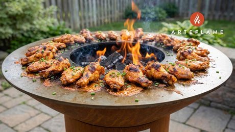 Smoky Utah Buffalo Ranch Grilled Wings on the Arteflame