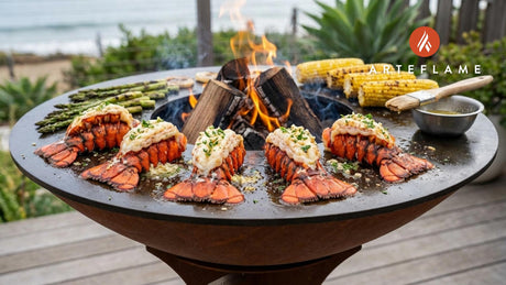 Grilled New Hampshire Lobster Tails with Garlic Herb Butter