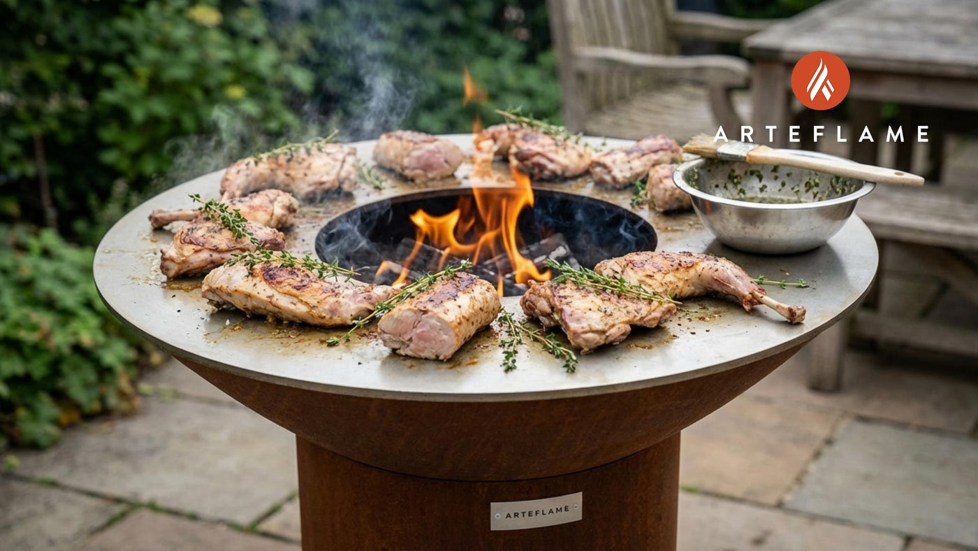 Authentic Belgian Grilled Rabbit with Fresh Thyme Recipe