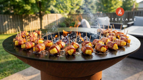 Grilled West Virginia Maple Bacon Wrapped Pineapple Bites
