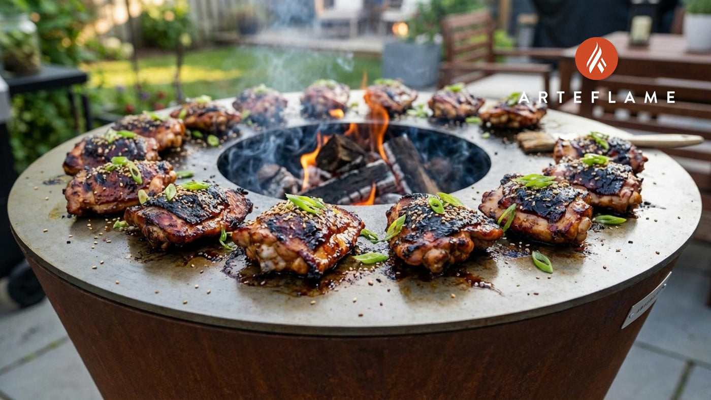Smoky & Sticky: Korean Sweet and Spicy Grilled Chicken Thighs on the Arteflame