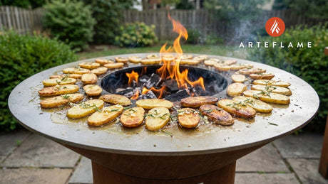 Crispy Italian Grilled Potato Slices with Rosemary & Garlic