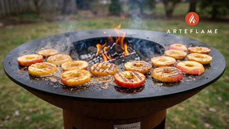 Cinnamon Caramelized Danish Grilled Apple Slices