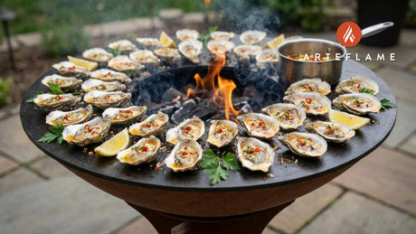 Smoky Grilled Rhode Island Oysters with Red Chili Garlic Butter