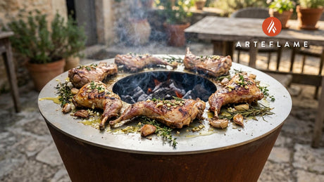 Rustic Grilled Spanish Rabbit with Garlic & Thyme