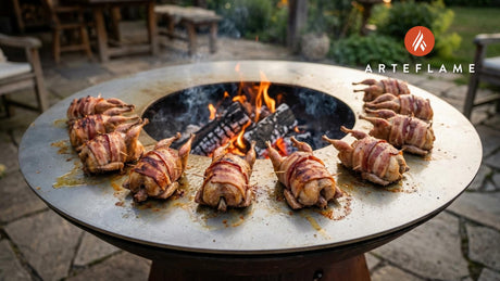 Smoky Grilled Kentucky Bacon Wrapped Quail Recipe for Arteflame