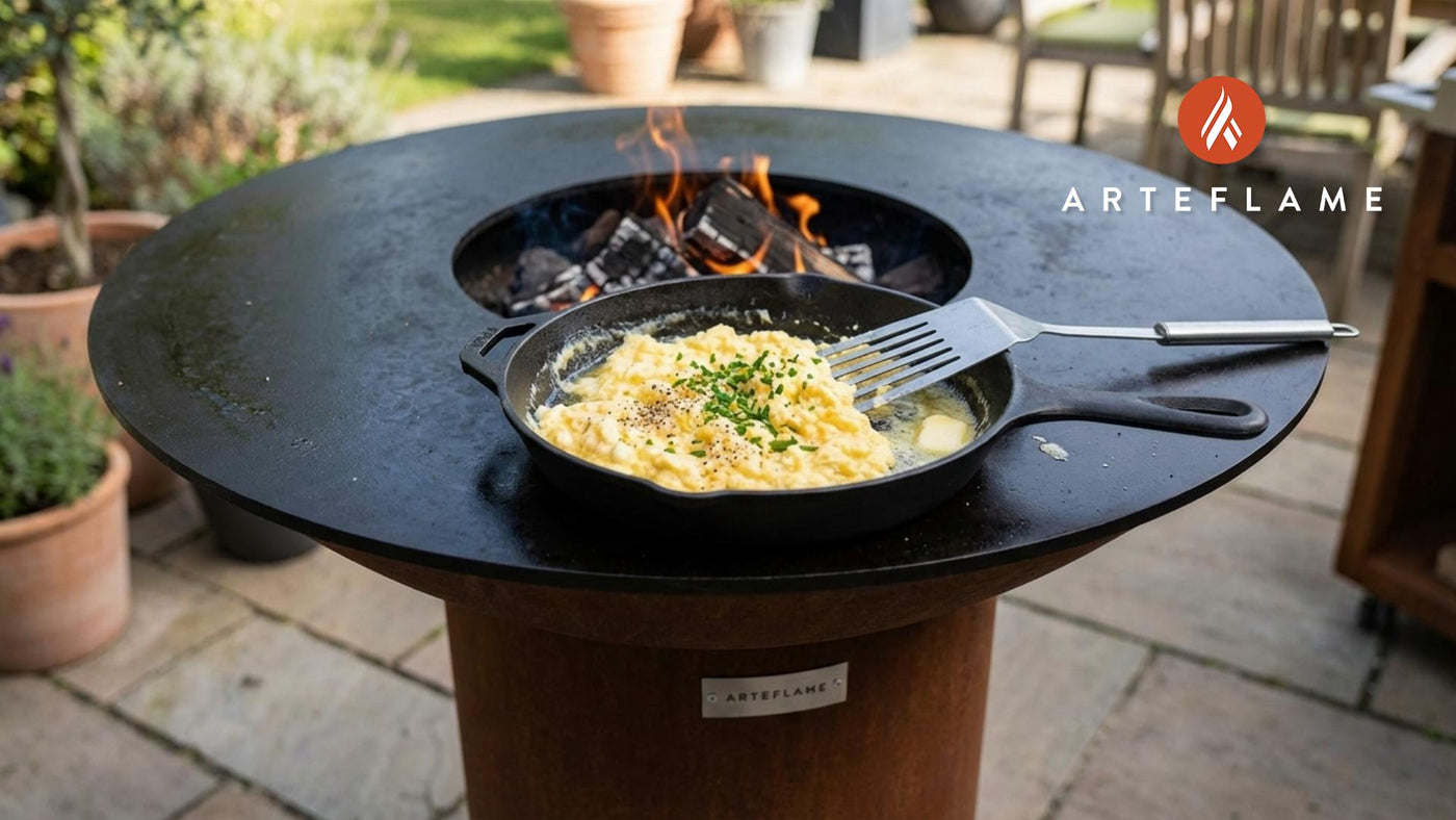 Perfect Fluffy Scrambled Eggs on the Grill