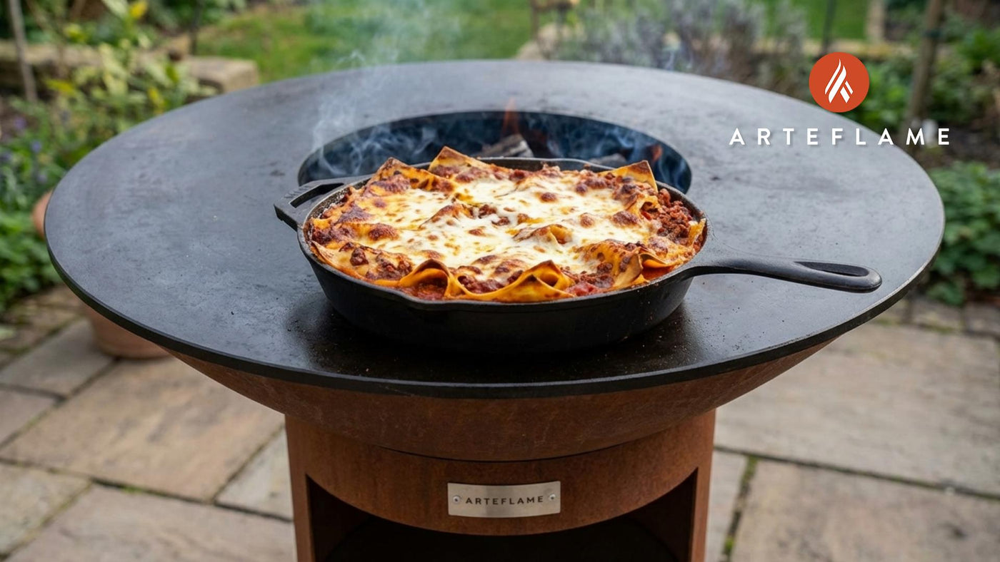 Smoky Cast Iron Grilled Lasagna on the Arteflame