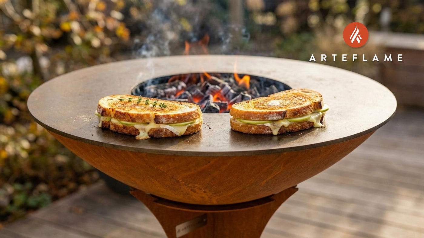 Gourmet Grilled Apple and Brie Sandwich on the Arteflame Grill