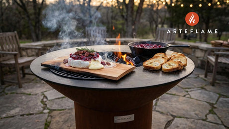 Smoked Cedar Plank Brie with Tart Cranberry Relish