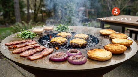 Washington Elk Burgers with Smoked Cheddar | Arteflame Grill Recipe