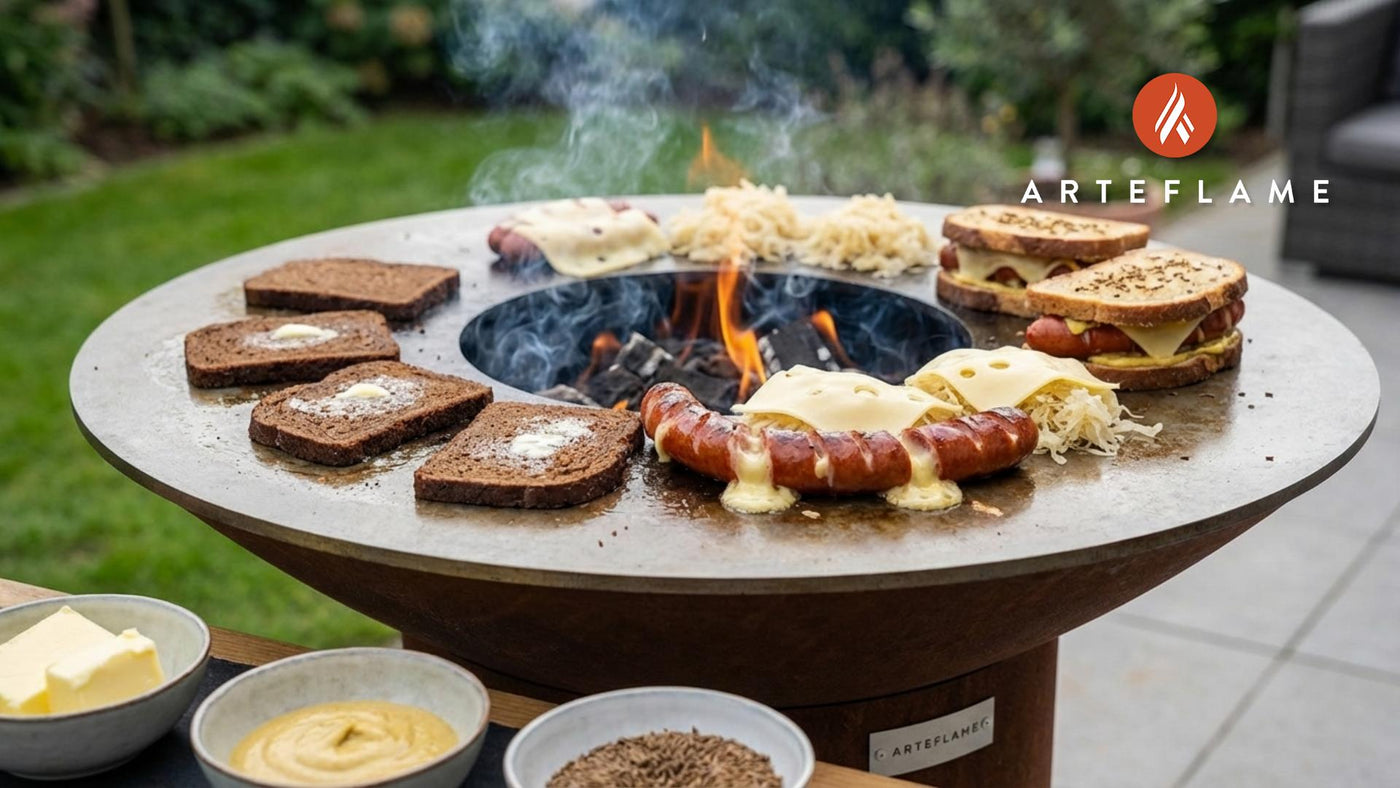 Authentic German Grilled Pumpernickel Sandwich Recipe with Kaesekrainer