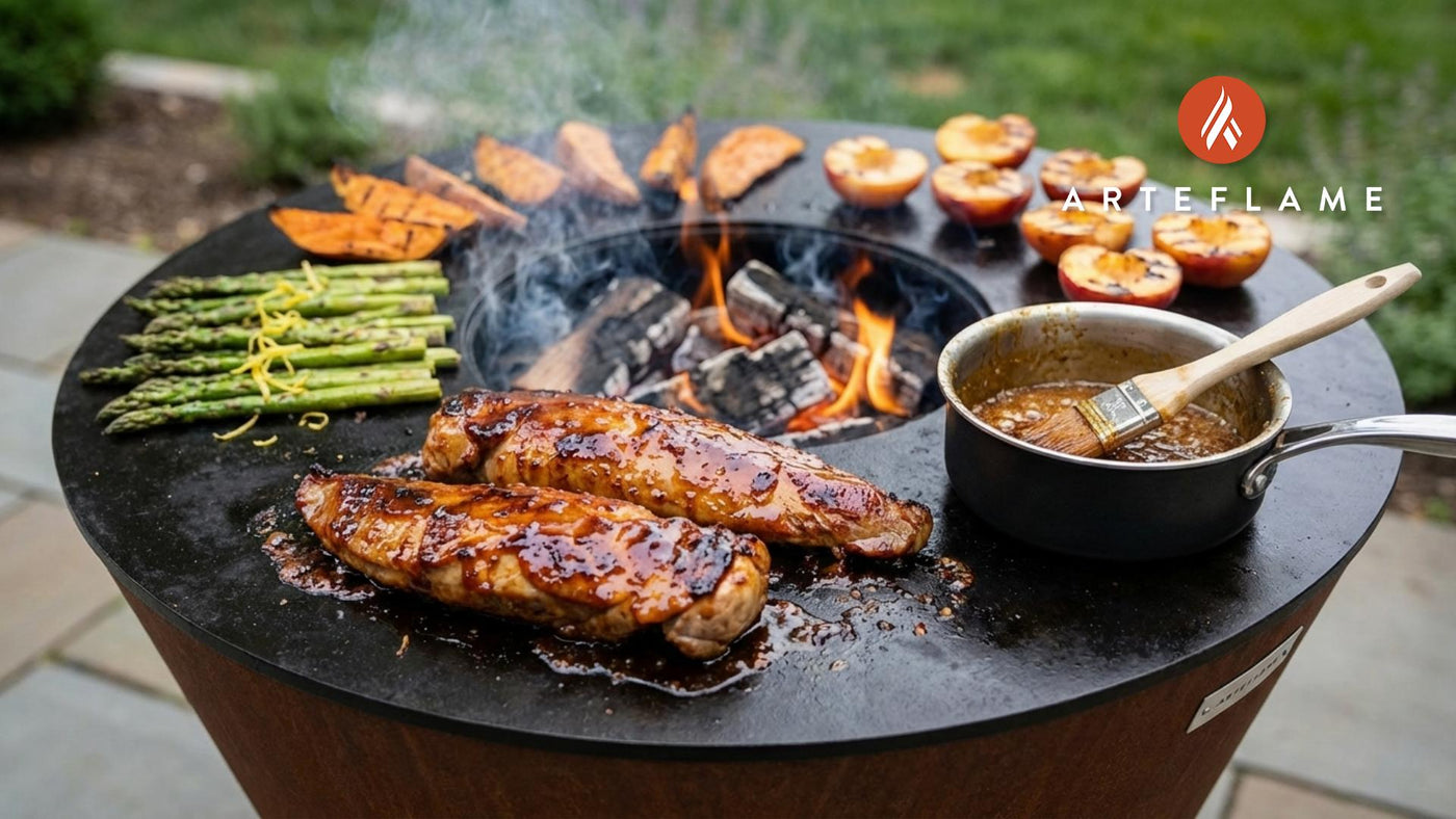 Grilled Alabama Peach-Bourbon Glazed Pork Tenderloin