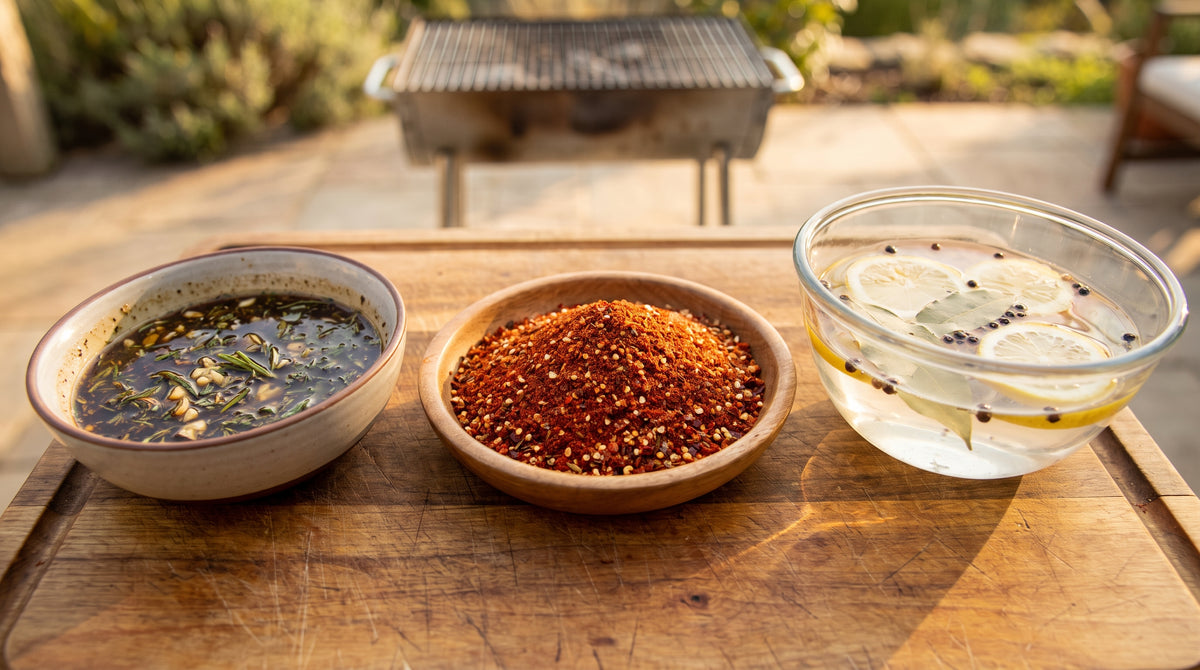 How to Tell a Marinade, a Rub and a Brine Apart