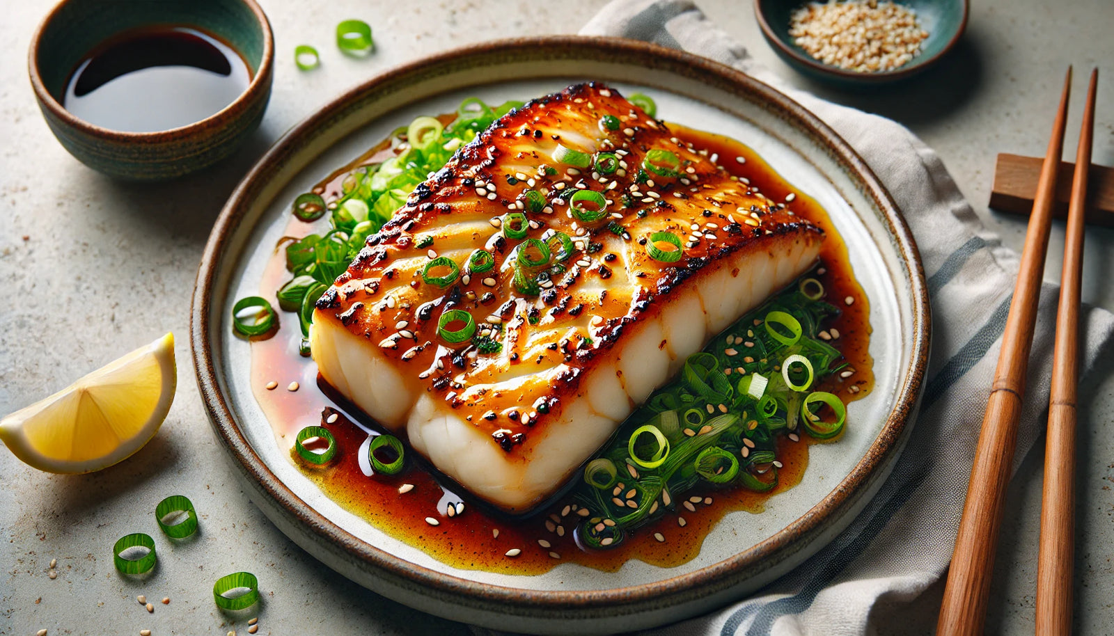 miso-marinated grilled cod