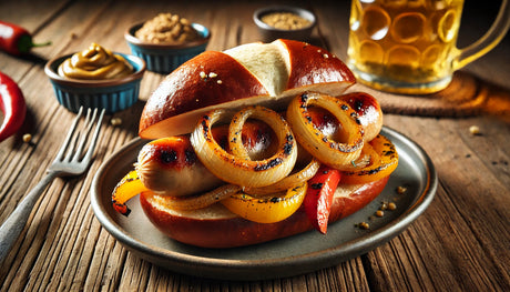 oktoberfest-grilled-bratwurst-pretzel-buns